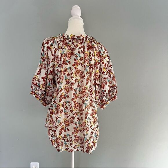 Cleobella Iris Floral Tassel Tie Blouse in Enya NEW Size XS Boho - Picture 7 of 10